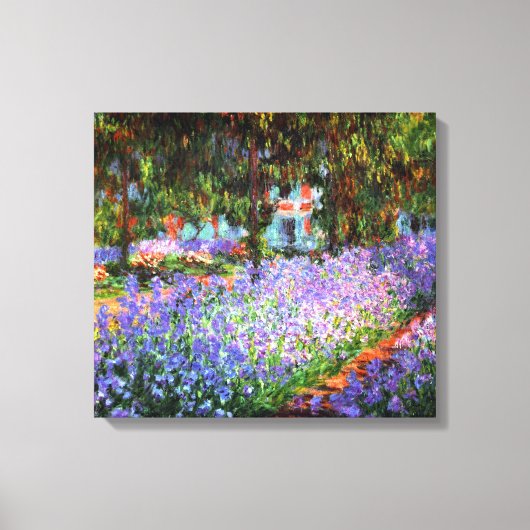 Claude Monet The Artist's Garden in Giverny Canvas Afdruk (Voorkant)