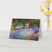 Claude Monet The Artist's Garden in Giverny Postca Kaart (Gele Bloem)