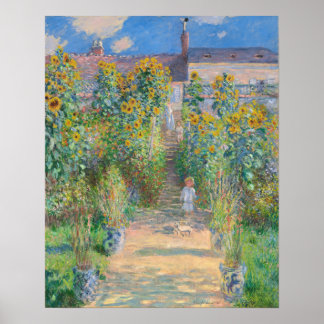 Claude Monet The Artist's Garden in Vétheuil, 1881 Poster