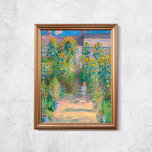 Claude Monet The Artists Garden Sunflower Old Art Poster<br><div class="desc">Poster van Claude Monet,  The Artist's Garden te Vétheuil,  1880-1881. Oud beroemd schilderij met een kleine jongen en zonnebloemen. CCO-licentie,  publiek domein. Lijst niet inbegrepen.</div>