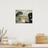 Claude Monet | The Beach at Trouville, 1870 Poster (Keuken)