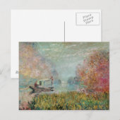 Claude Monet | The Boat Studio on the Seine, 1875 Briefkaart (Voorkant / Achterkant)