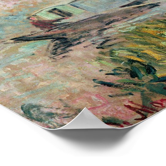 Claude Monet | The Boat Studio on the Seine, 1875 Poster (Hoek)