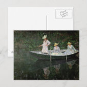 Claude Monet | The Boat te Giverny, c.1887 Briefkaart (Voorkant / Achterkant)
