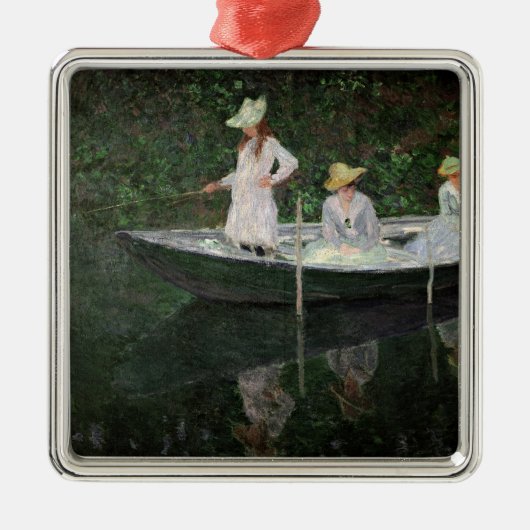 Claude Monet | The Boat te Giverny, c.1887 Metalen Ornament (Voorkant)