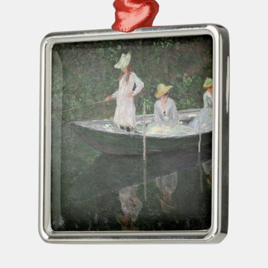 Claude Monet | The Boat te Giverny, c.1887 Metalen Ornament (Links)