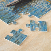 Claude Monet The Bridge bij Argenteuil Painting Legpuzzel (Zijkant)
