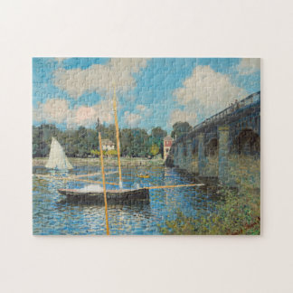 Claude Monet The Bridge bij Argenteuil Painting Legpuzzel