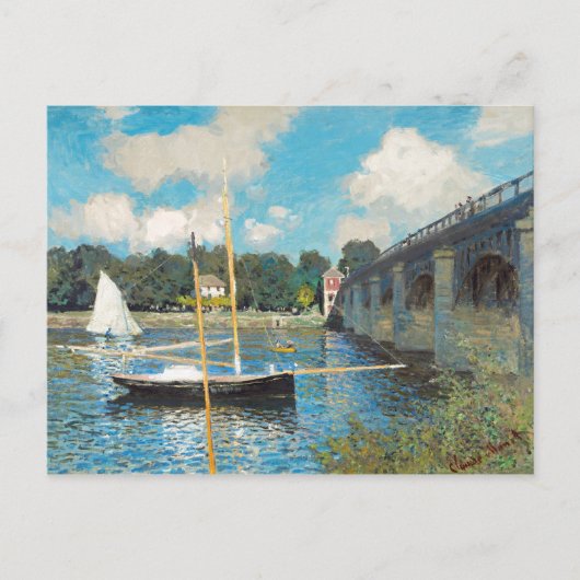 Claude Monet The Bridge te Argenteuil (1874) Briefkaart (Voorkant)