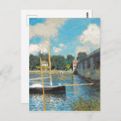 Claude Monet The Bridge te Argenteuil (1874) Briefkaart (Voorkant / Achterkant)
