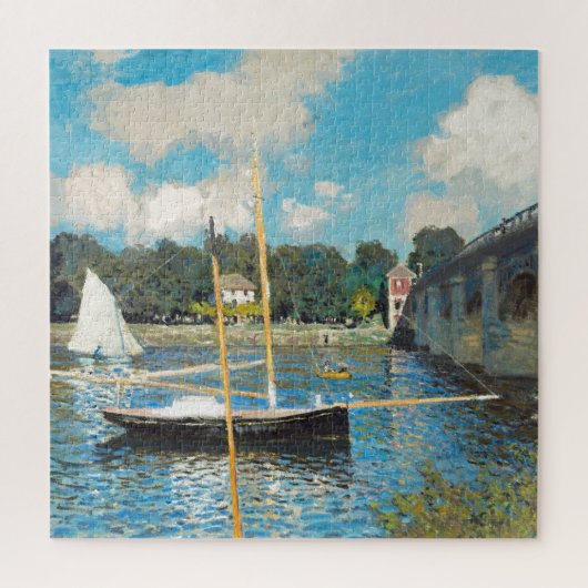 Claude Monet The Bridge te Argenteuil (1874) Legpuzzel (Verticaal)
