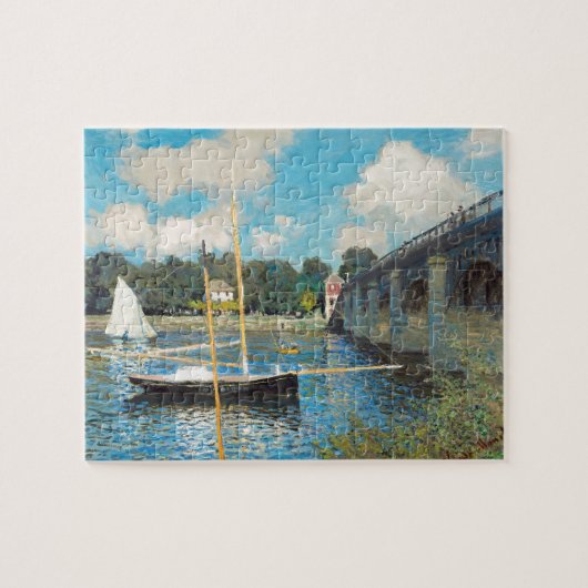 Claude Monet The Bridge te Argenteuil (1874) Legpuzzel (Horizontaal)