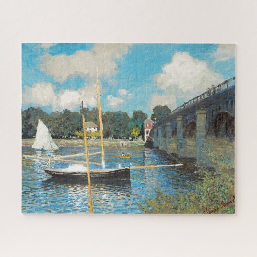 Claude Monet The Bridge te Argenteuil (1874) Legpuzzel (Horizontaal)