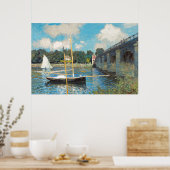 Claude Monet The Bridge te Argenteuil (1874) Poster (Keuken)