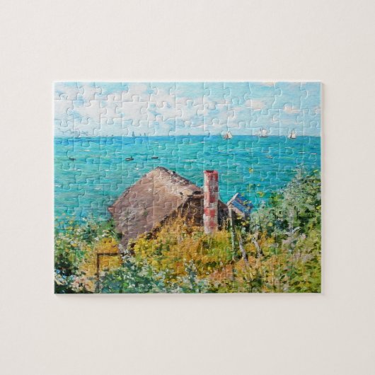 Claude Monet The Cabin te Saint-Adresse Fine Art Legpuzzel (Horizontaal)