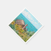 Claude Monet The Cabin te Saint-Adresse Fine Art Servetten (Hoek)