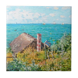 Claude Monet The Cabin te Saint-Adresse Fine Art Tegeltje