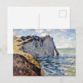 Claude Monet The Cliff of Aval, Etrétat Briefkaart (Voorkant / Achterkant)