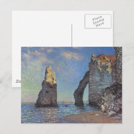 Claude Monet - The Cliffs at Etretat 1885 Briefkaart (Voorkant / Achterkant)