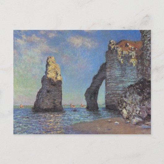 Claude Monet - The Cliffs at Etretat 1885 Briefkaart (Voorkant)