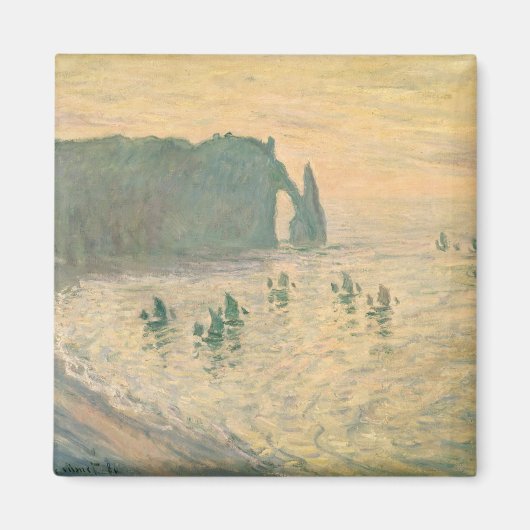 Claude Monet | The Cliffs at Etretat, 1886 Magneet (Voorkant)