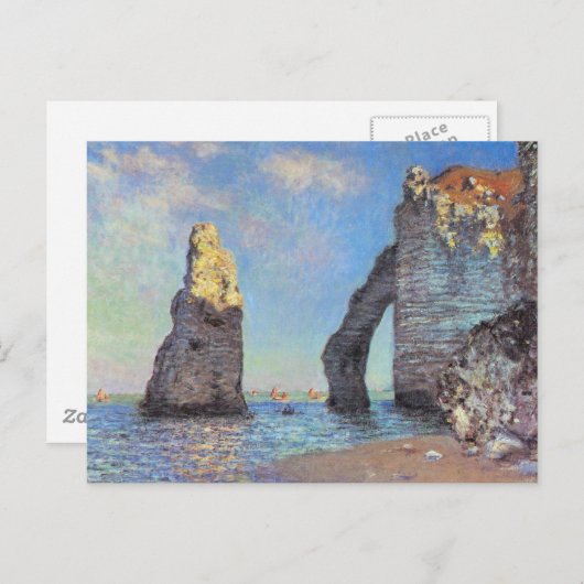 Claude Monet // The Cliffs at Etretat Briefkaart (Voorkant / Achterkant)