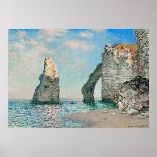 Claude Monet - The Cliffs at Étretat Poster (Voorkant)