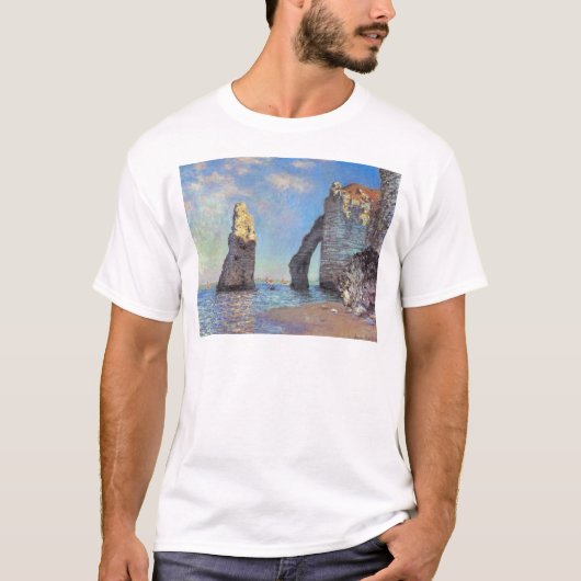 Claude Monet // The Cliffs at Etretat T-shirt (Voorkant)
