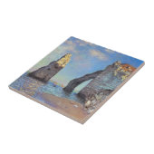 Claude Monet // The Cliffs at Etretat Tegeltje (Zijkant)