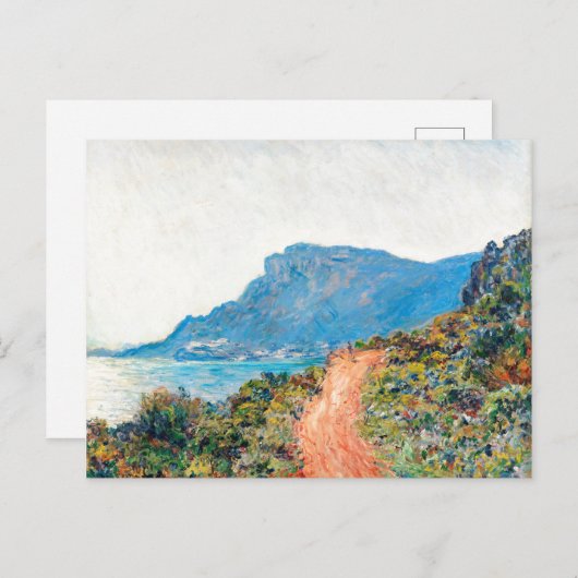 Claude Monet The Corniche bij Monaco Briefkaart (Voorkant / Achterkant)