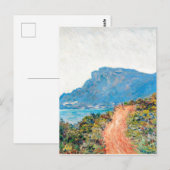 Claude Monet The Corniche bij Monaco Briefkaart (Voorkant / Achterkant)