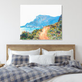 Claude Monet The Corniche bij Monaco Canvas Afdruk (Insitu (Slaapkamer))