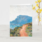Claude Monet The Corniche bij Monaco Kaart (Gele Bloem)