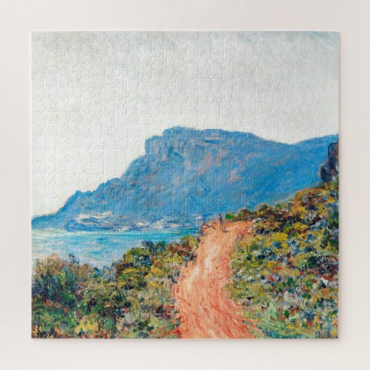 Claude Monet The Corniche bij Monaco Legpuzzel (Verticaal)