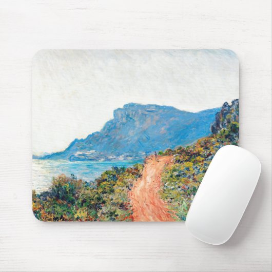 Claude Monet The Corniche bij Monaco Muismat (Met muis)