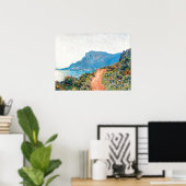 Claude Monet The Corniche bij Monaco Poster (Thuiskantoor)