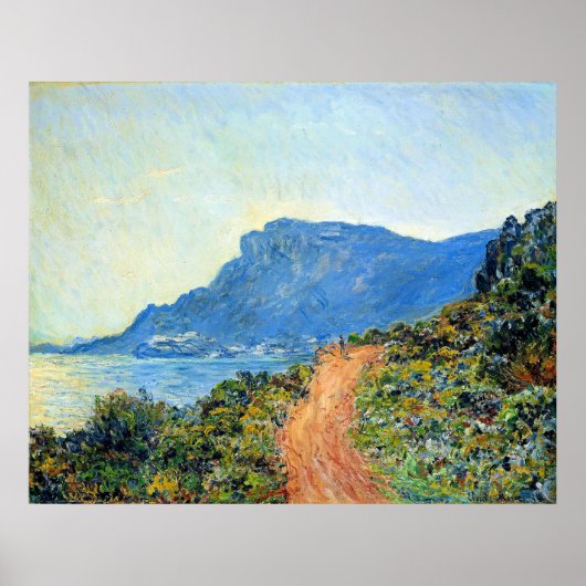 Claude Monet, The Corniche of Monaco, Poster (Voorkant)