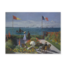 Claude Monet - The Garden at Sainte Adresse Art