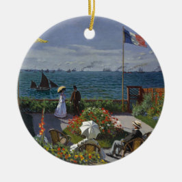 Claude Monet - The Garden at Sainte Adresse Art Keramisch Ornament