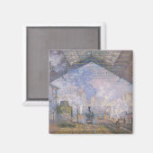 Claude Monet | The Gare St. Lazare, 1877 Magneet (Voorkant / Achterkant)
