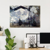CLAUDE MONET - The gare st. Lazare 1877 Poster (Thuiskantoor)