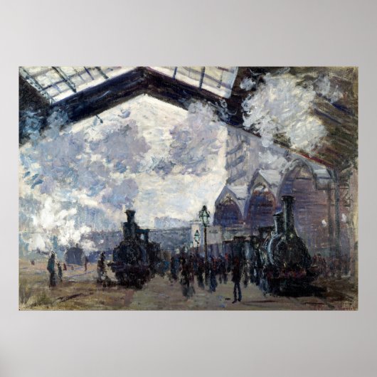 CLAUDE MONET - The gare st. Lazare 1877 Poster (Voorkant)