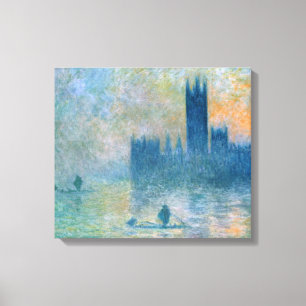 Claude Monet The Houses of Parliament Canvas Afdruk