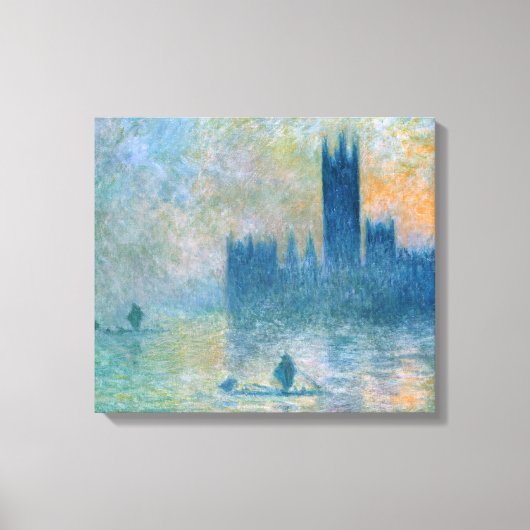 Claude Monet The Houses of Parliament Canvas Afdruk (Voorkant)