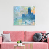 Claude Monet The Houses of Parliament Canvas Afdruk (Insitu (Woonkamer))