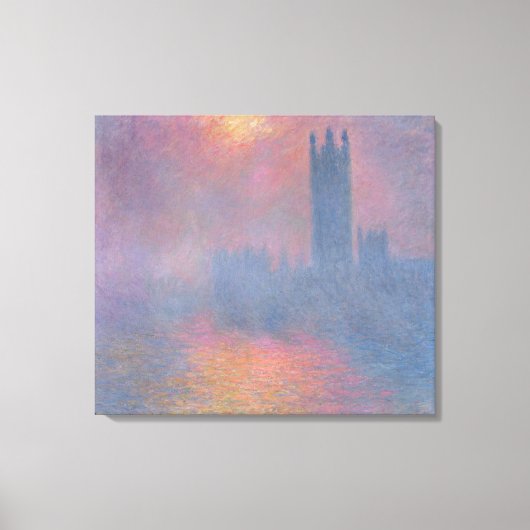 Claude Monet | The Houses of Parliament, Londen Canvas Afdruk (Voorkant)