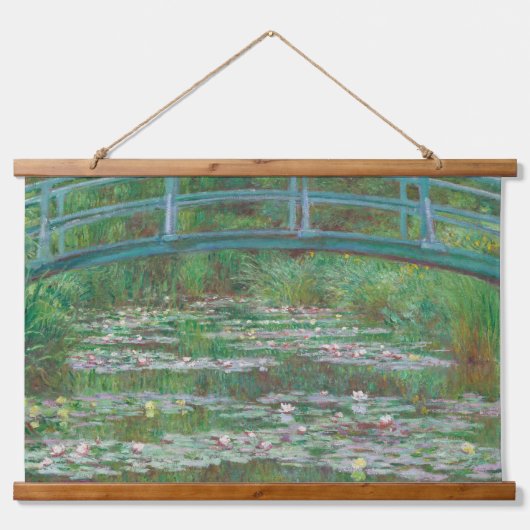 Claude Monet The Japanese Foot Bridge Old Art Hangend Wandkleed (Voorkant)
