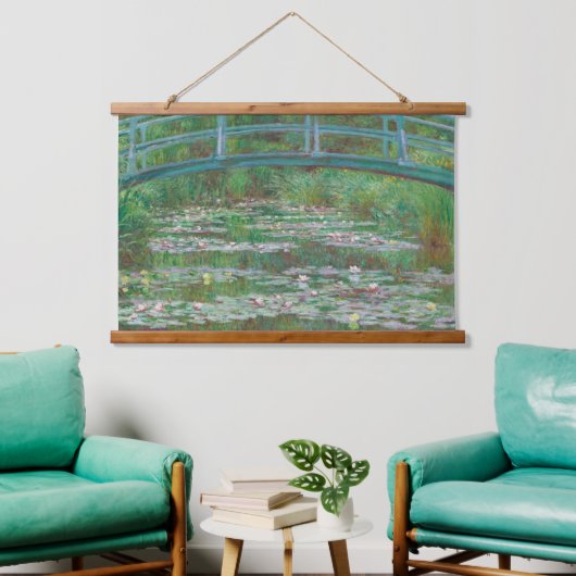 Claude Monet The Japanese Foot Bridge Old Art Hangend Wandkleed (Woonkamer)