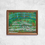 Claude Monet The Japanese Foot Bridge Old Art Poster<br><div class="desc">Poster van Claude Monet,  The Japanese Footbridge,  1899. Oud beroemd schilderij met een blauwe brug en waterlelies in een impressionistische stijl. CCO-licentie,  public domain art. Lijst niet inbegrepen.</div>