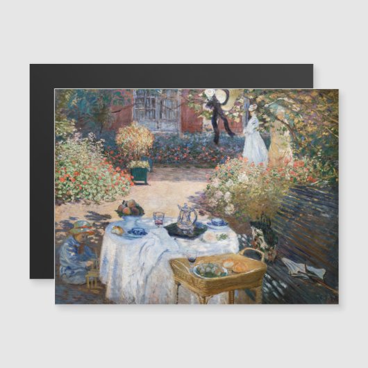 Claude Monet - The Luncheon Magnetic Kaart (Voorkant / Achterkant)